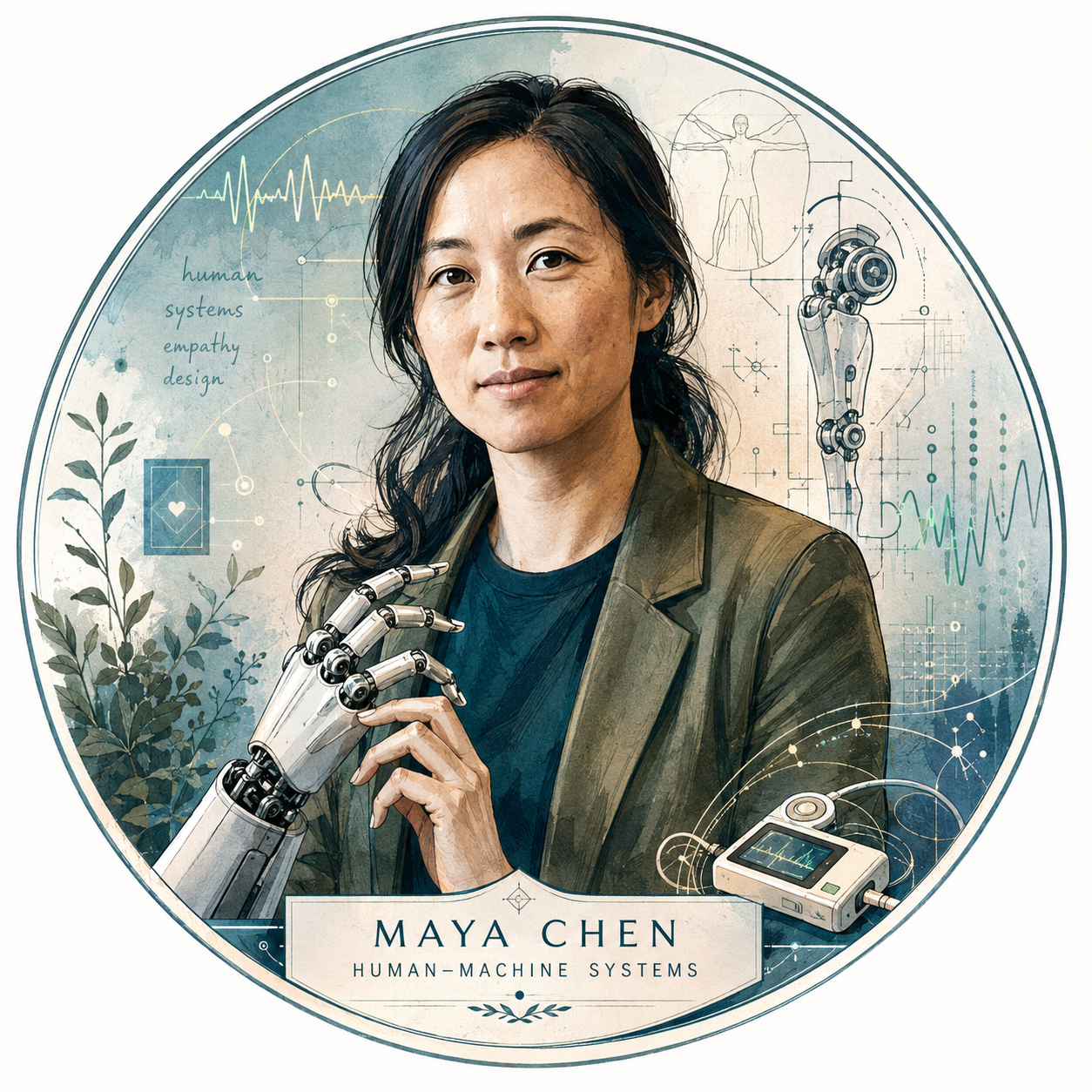 Maya Chen human-machine empathy art