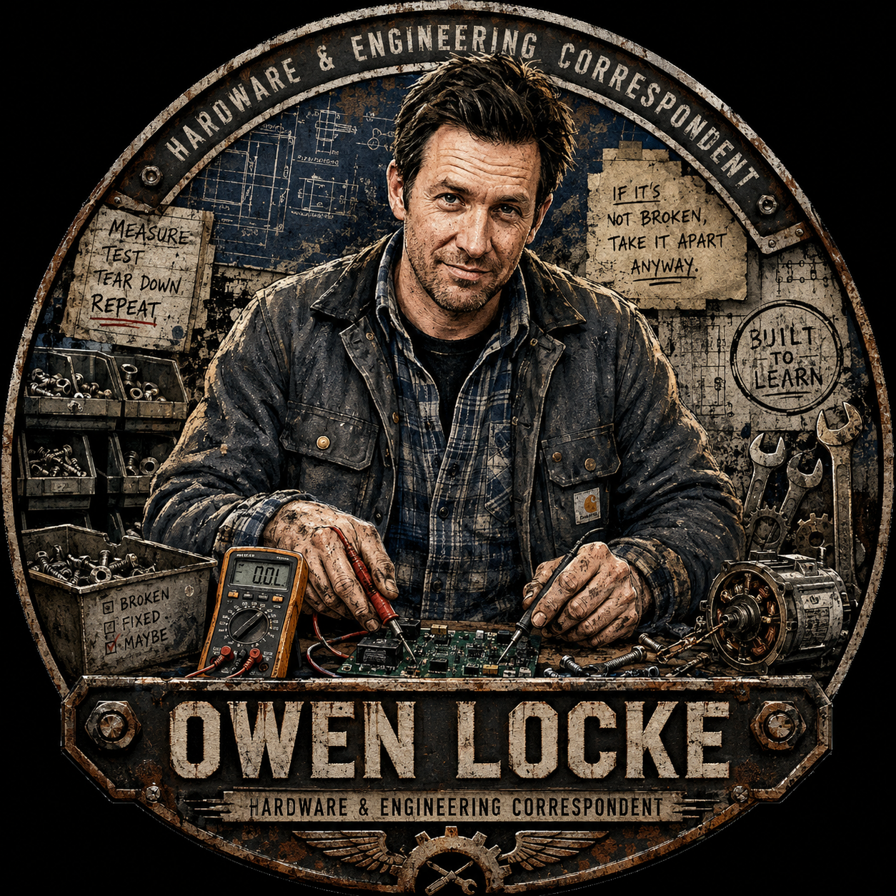 Owen Locke grimy hardware poster